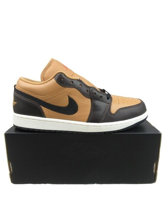 Jordan Other - Air Jordan 1 Low SE Sneakers Mens Size 10.5 Flax Baroque Brown NEW